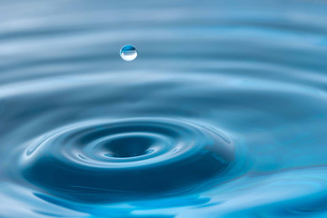 acqua, goccia d'acqua, zampillo