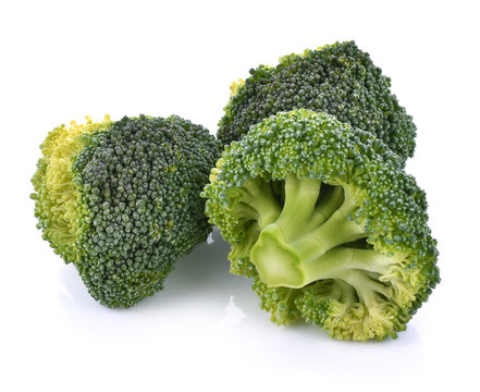 Broccoli white background