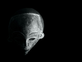 african mask carved