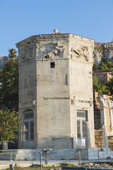 "Turm der Winde" bei der römischen Agora, am Fuss der Akropolis in Athen, Griechenland