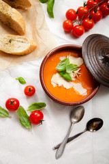 Homemade tomato soup