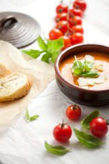 Homemade tomato soup