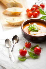 Homemade tomato soup