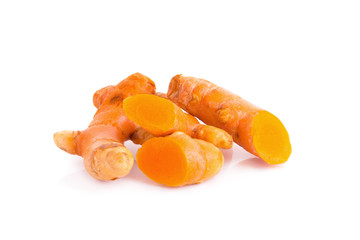 turmeric isolated on white background