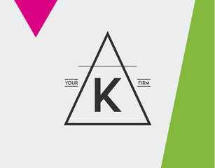 Minimal Geometric Lined Template for Hipster Identity in Vector