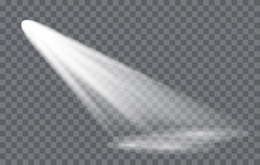 Vector Light Effect Spotlight with Transparent Background