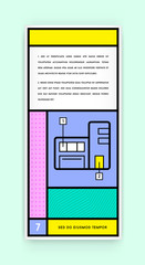 Visual identity in Trendy New Fat Line Style Geometric Design in