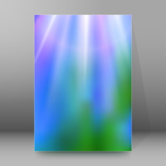 background report brochure Cover Pages A4 style abstract glow41