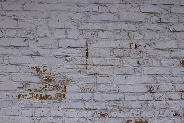Background white brick wall in a retro style.