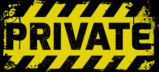Private sign