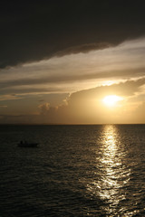 Obraz na płótnie Canvas Sunset in the Beach