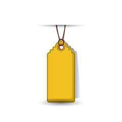 hanging tag icon. Price offer discount and market design. Isolated design. Vector illustration