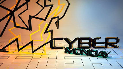 Cyber Monday sale background