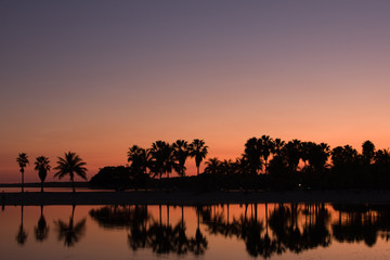 Fototapeta premium Sunset in Paradise