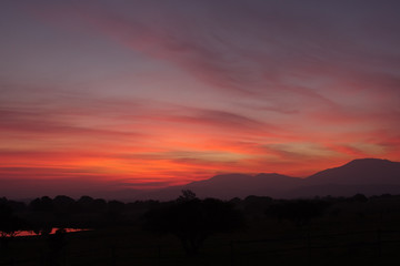 Sunset in Catapilco Chile