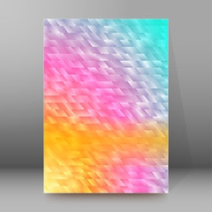 background report brochure Cover Pages A4 style abstract glow54