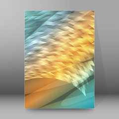 background report brochure Cover Pages A4 style abstract glow57