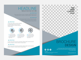 Brochure template flyer design vector background