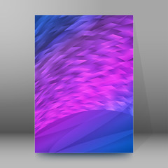 background report brochure Cover Pages A4 style abstract glow59
