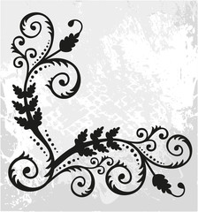 Vintage floral elements for design.