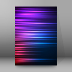 background report brochure Cover Pages A4 style abstract glow70