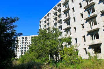 Abandoned multistory building in Ukraine
