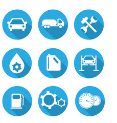 иконка сет авто сервис, сто 