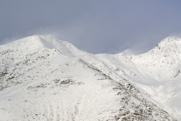 Paisaje nevado en Pirineo catal&aacute;n.