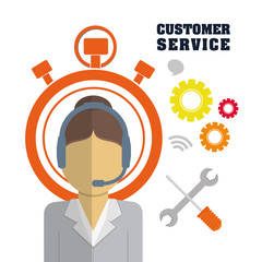 customer support service icons vector illustration design