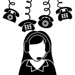 call center service icons vector illustration design vector illustration design