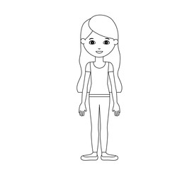 Girl cartoon icon. Kid child little and people theme. Isolated design. Vector illustration
