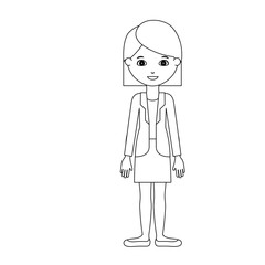 Girl cartoon icon. Kid child little and people theme. Isolated design. Vector illustration