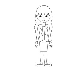 Girl cartoon icon. Kid child little and people theme. Isolated design. Vector illustration