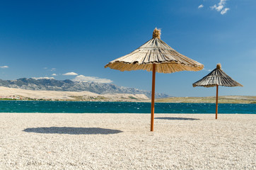 Fototapeta premium Plage de ZRCE - Ile de Pag