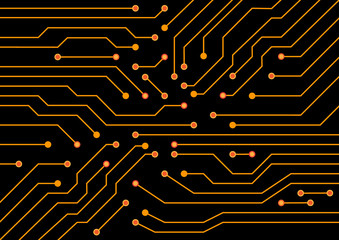 Electrical circuit . eps 10 vector illustration