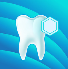 Concept teeth protection. eps 10 vector illustration