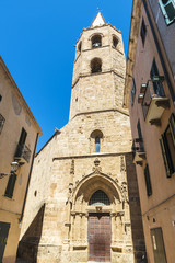 Fototapeta na wymiar San Francesco church in Alghero, Sardinia, Italy