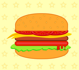 Burger meat . eps 10 vector illustration