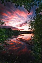 Sonnenuntergang am Pl&ouml;tzensee