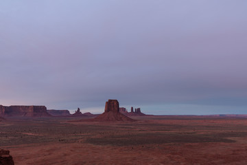 Monument valley at sunrise