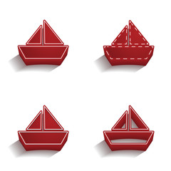 ikona 3D z obrysem zestaw © vempireart