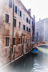 Fototapeta na wymiar Channel in Venice (Italy)