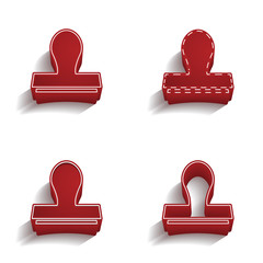 ikona 3D z obrysem zestaw  © vempireart