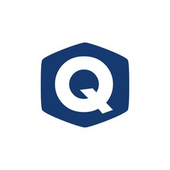 Letter Q in polygon logo design