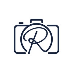 R photography logo design