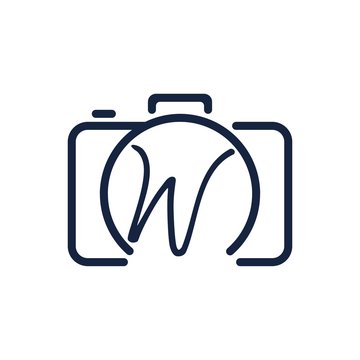 W photography logo design