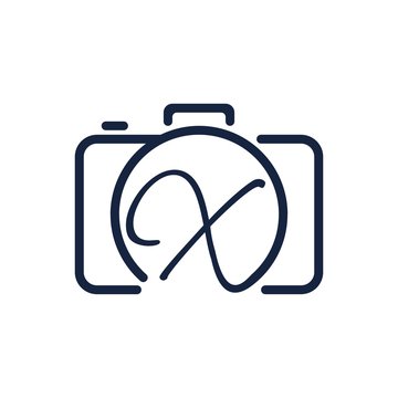 X photography logo design