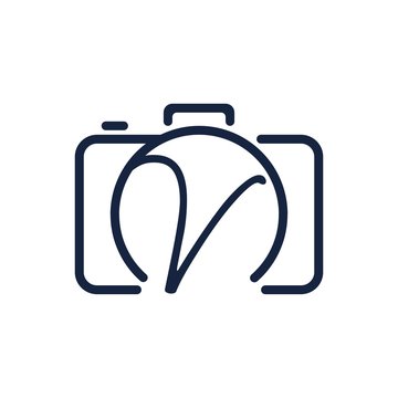 V photography logo design