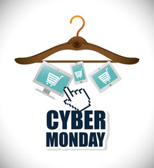 cyber monday sale event vector illustration design