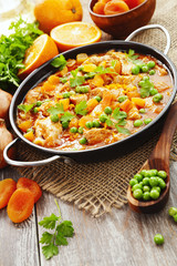 Chicken with oranges